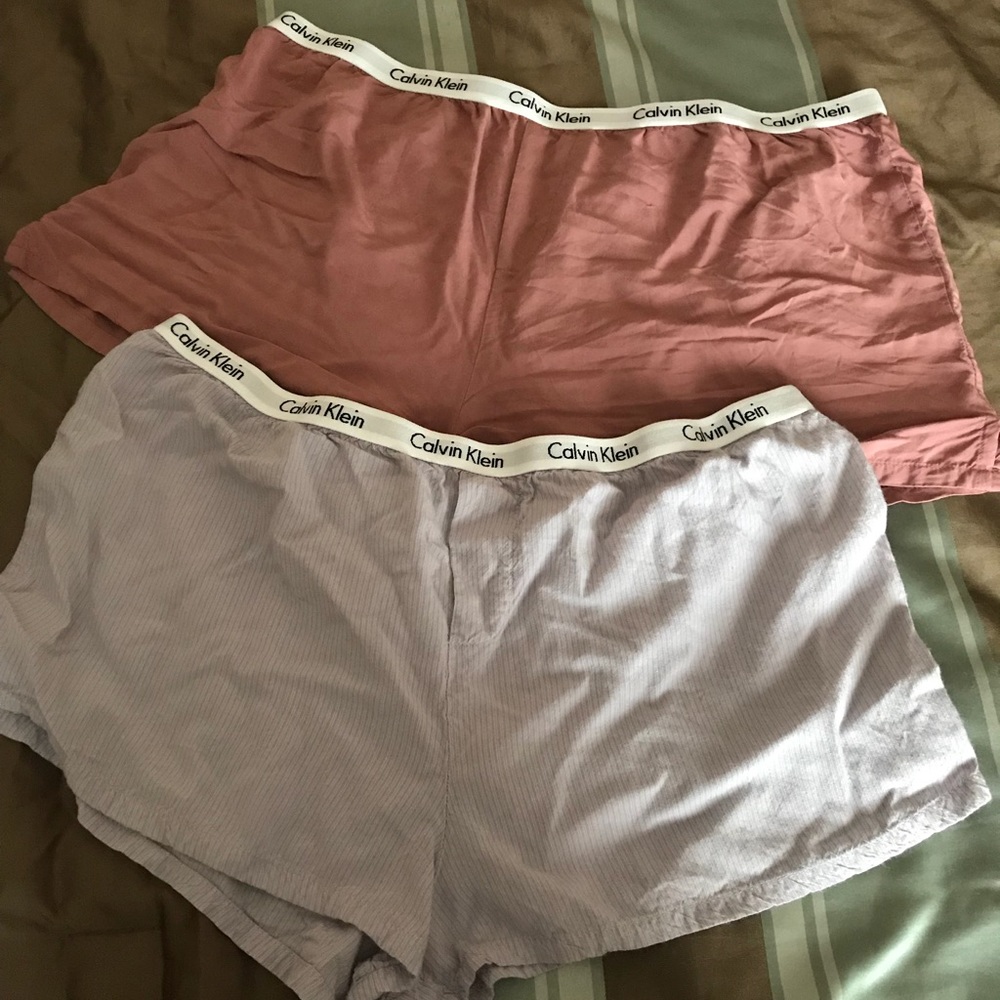 Calvin klein booty shorts set
